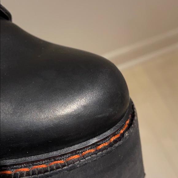 R13 X Double Stack Platform Black Leather Boot - Picture 6 of 8